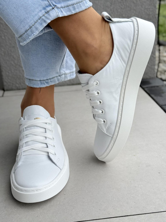 Sneakersy damskie OLEKSY ze skóry naturalnej Polskiej produkcji