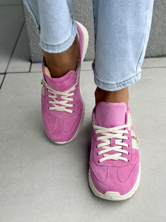 Sneakersy damskie OLEKSY ze skóry naturalnej Polskiej produkcji