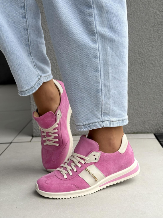 Sneakersy damskie OLEKSY ze skóry naturalnej Polskiej produkcji