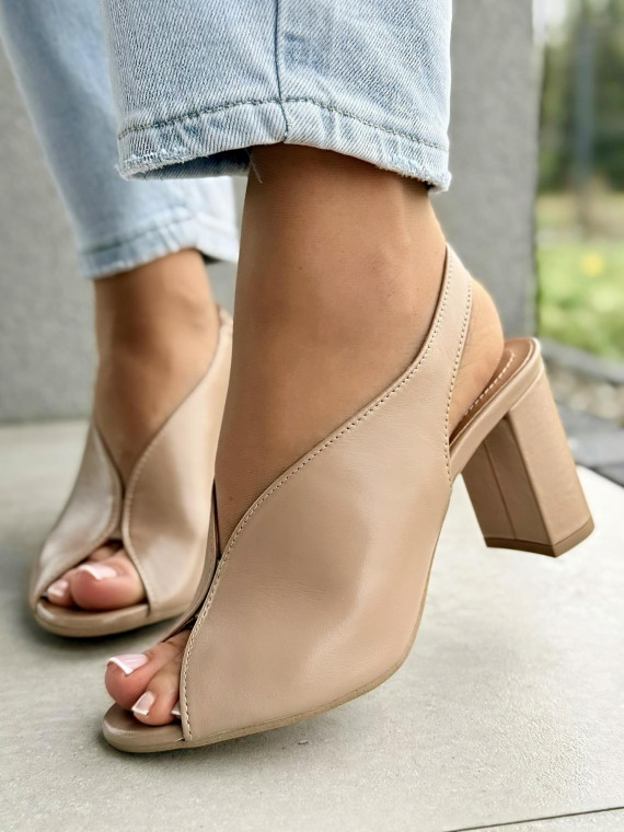 Sandałki damskie OLEKSY ze skóry naturalnej Polskiej produkcji