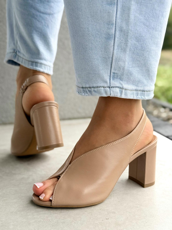 Sandałki damskie OLEKSY ze skóry naturalnej Polskiej produkcji