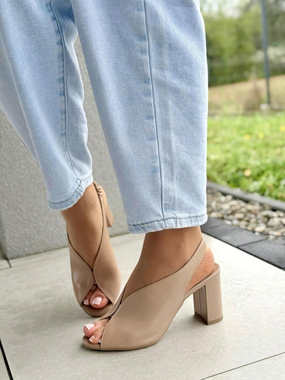 Sandałki damskie OLEKSY ze skóry naturalnej Polskiej produkcji