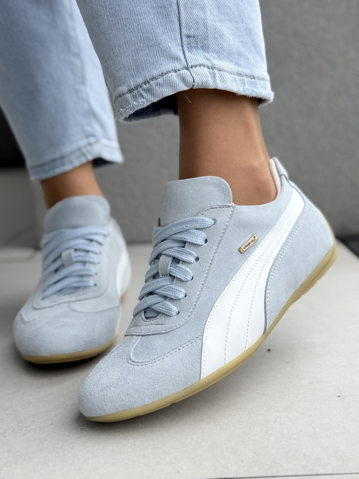 Sneakersy damskie OLEKSY ze skóry naturalnej Polskiej produkcji