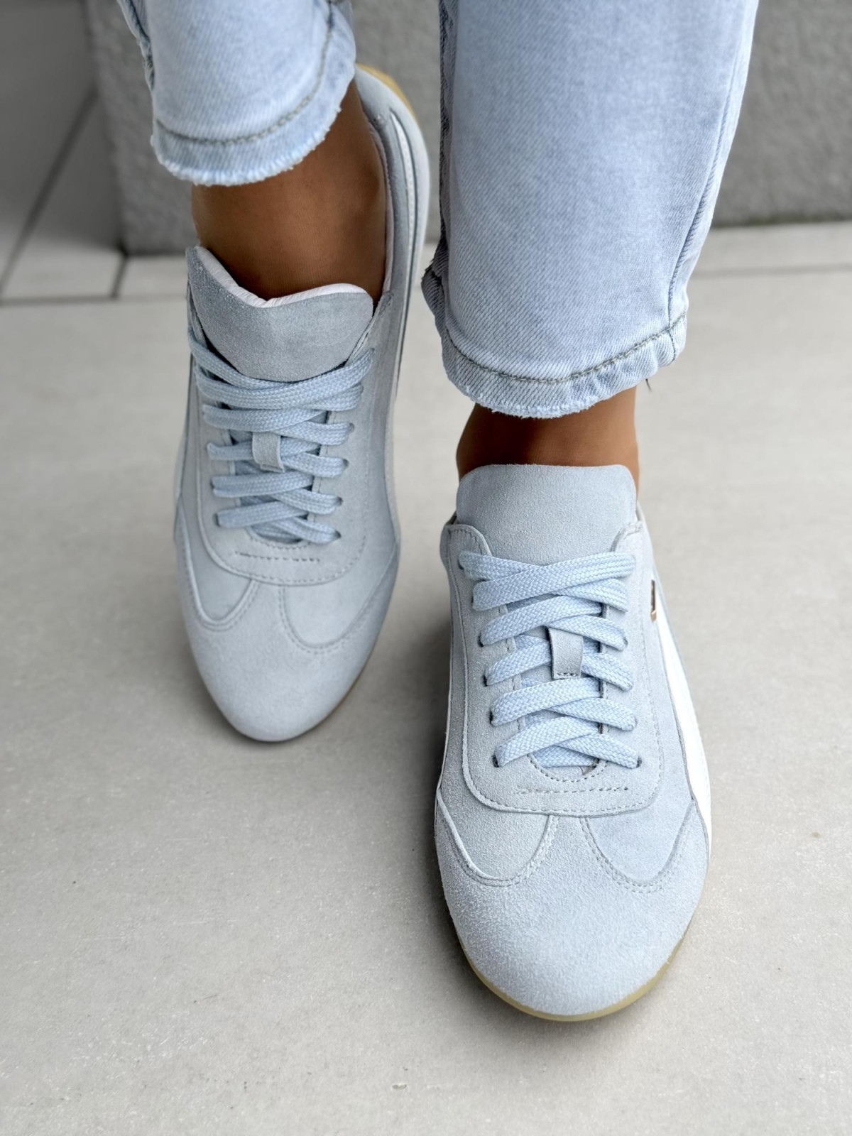 Sneakersy damskie OLEKSY ze skóry naturalnej Polskiej produkcji