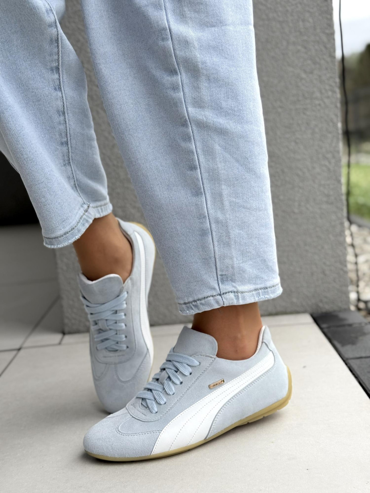 Sneakersy damskie OLEKSY ze skóry naturalnej Polskiej produkcji