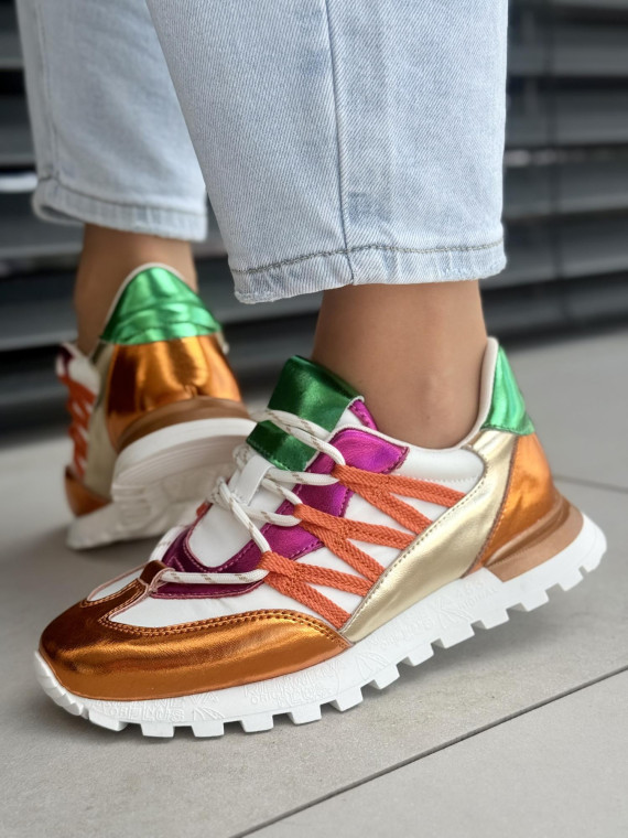 Sneakersy damskie ze skóry naturalnej