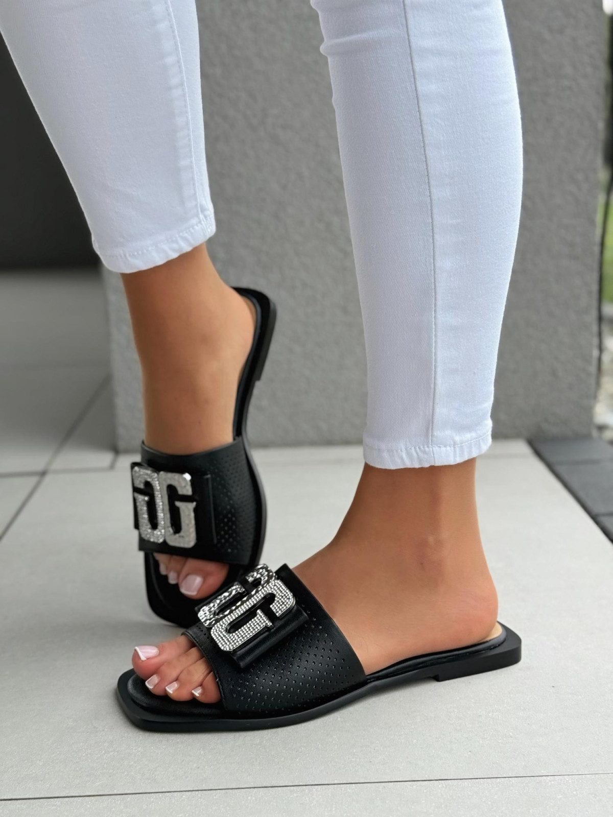 Klapki damskie ze skóry naturalnej