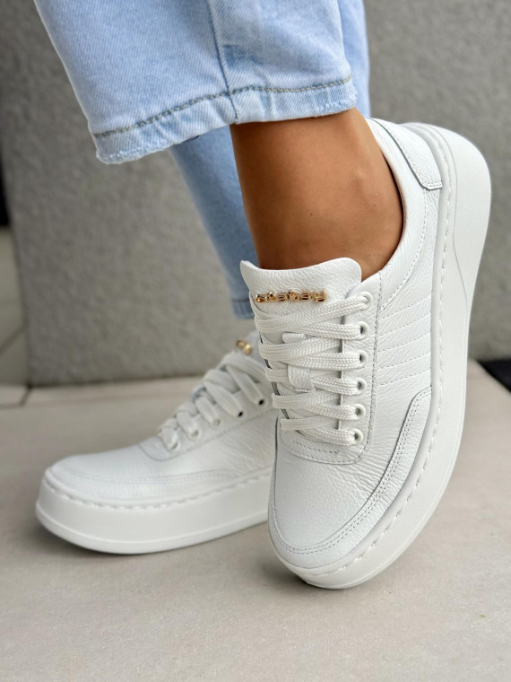 Sneakersy damskie OLEKSY ze skóry naturalnej Polskiej produkcji