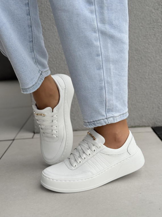 Sneakersy damskie OLEKSY ze skóry naturalnej Polskiej produkcji