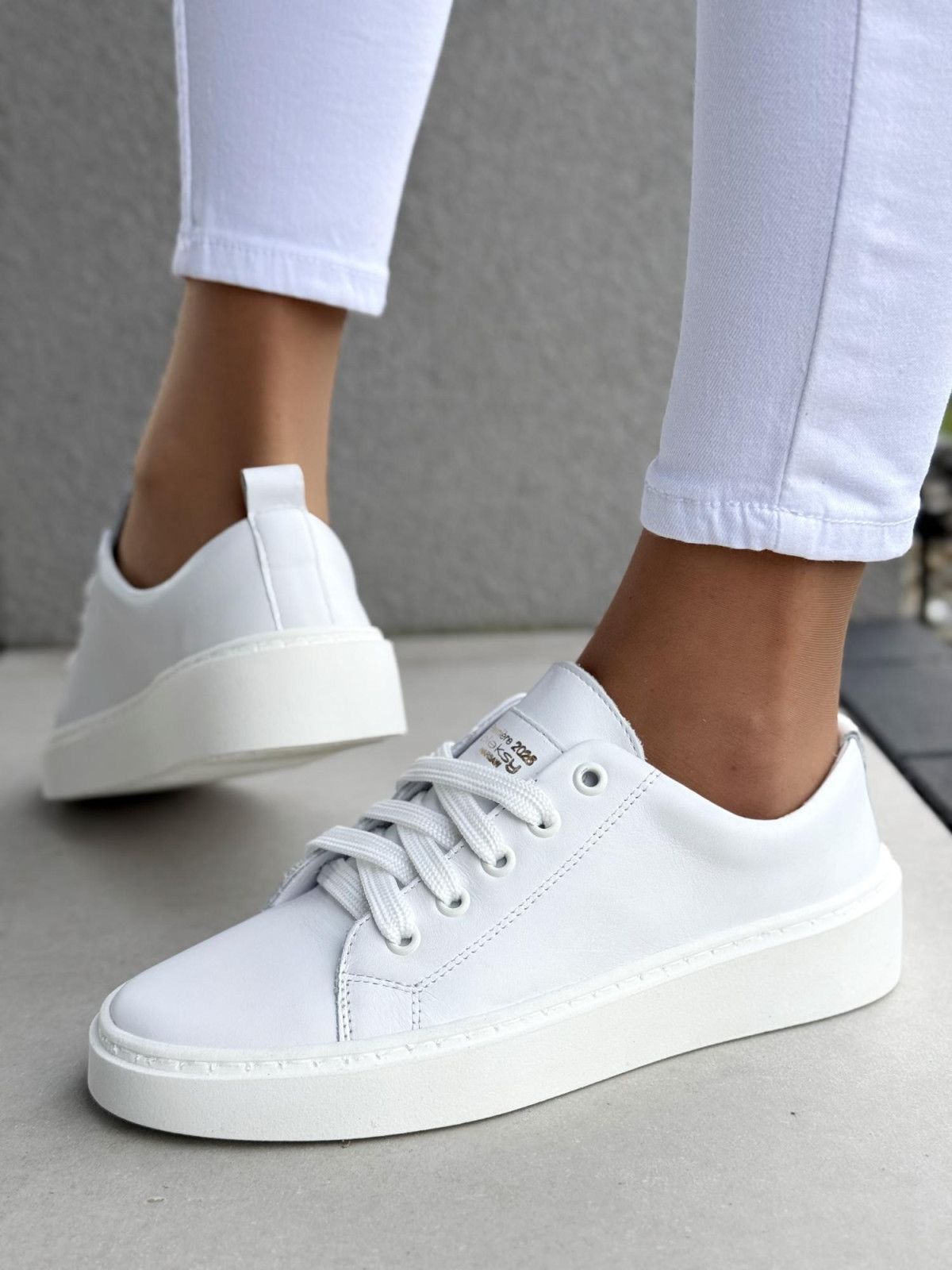 Sneakersy damskie OLEKSY ze skóry naturalnej Polskiej produkcji