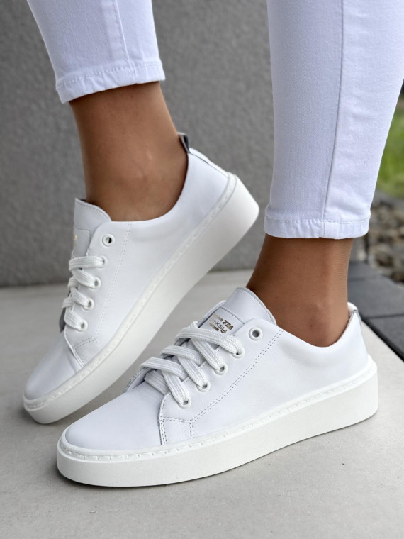 Sneakersy damskie OLEKSY ze skóry naturalnej Polskiej produkcji