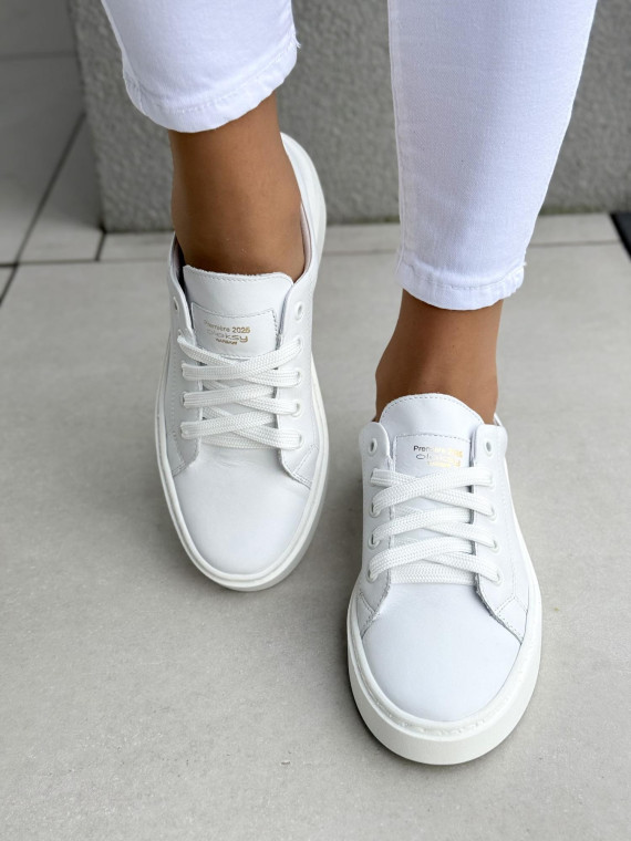 Sneakersy damskie OLEKSY ze skóry naturalnej Polskiej produkcji