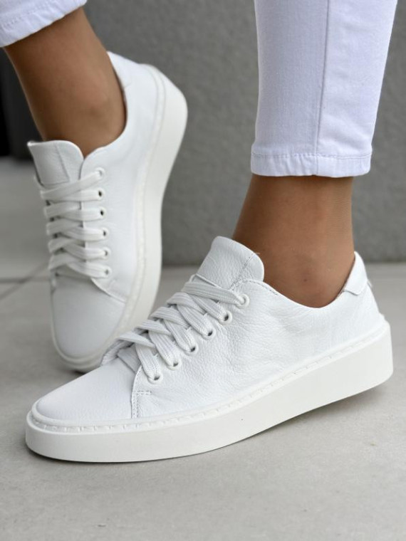 Sneakersy damskie OLEKSY ze skóry naturalnej Polskiej produkcji