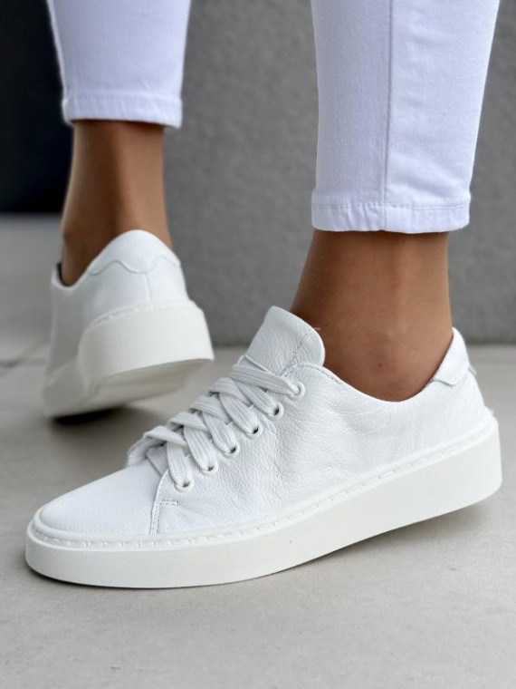 Sneakersy damskie OLEKSY ze skóry naturalnej Polskiej produkcji