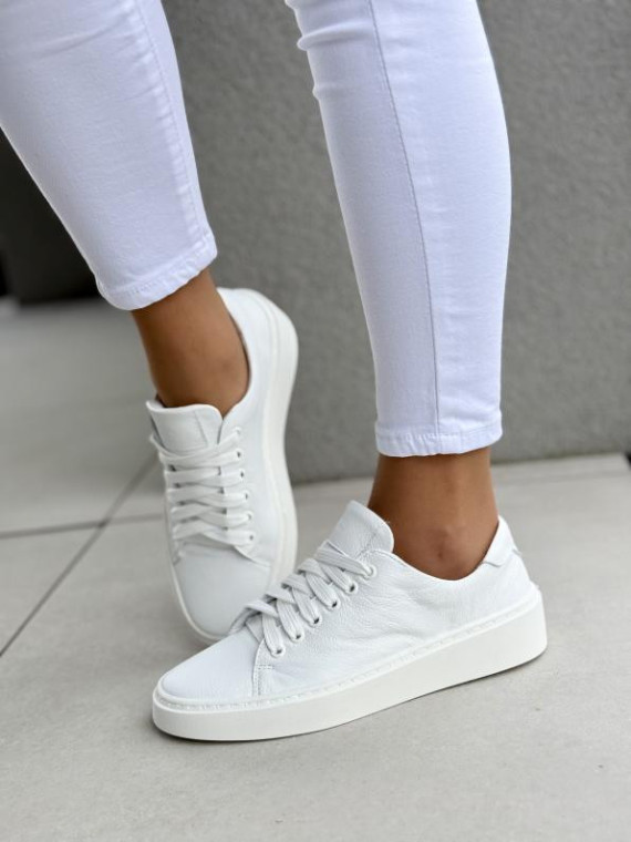 Sneakersy damskie OLEKSY ze skóry naturalnej Polskiej produkcji