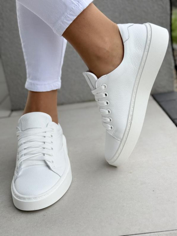 Sneakersy damskie OLEKSY ze skóry naturalnej Polskiej produkcji