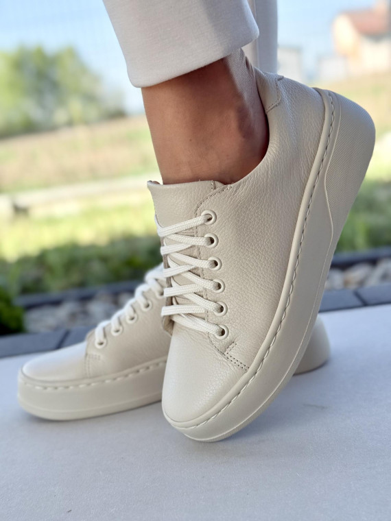 Sneakersy damskie OLEKSY ze skóry naturalnej Polskiej produkcji