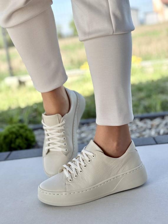 Sneakersy damskie OLEKSY ze skóry naturalnej Polskiej produkcji