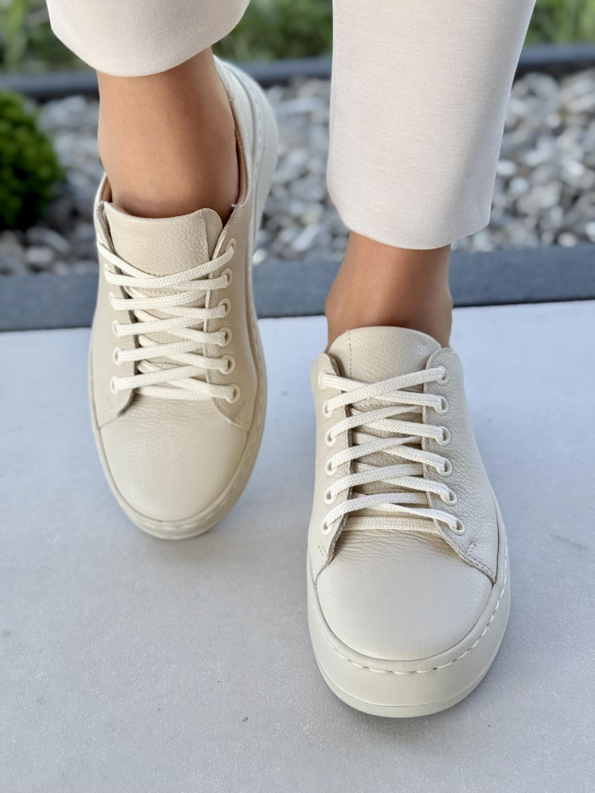 Sneakersy damskie OLEKSY ze skóry naturalnej Polskiej produkcji