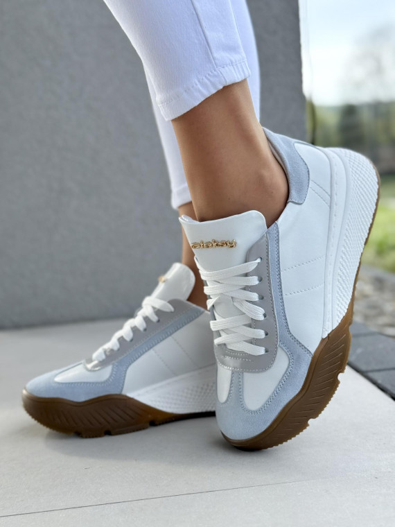 Sneakersy damskie OLEKSY ze skóry naturalnej Polskiej produkcji