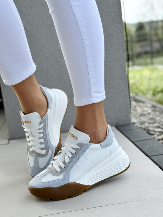 Sneakersy damskie OLEKSY ze skóry naturalnej Polskiej produkcji