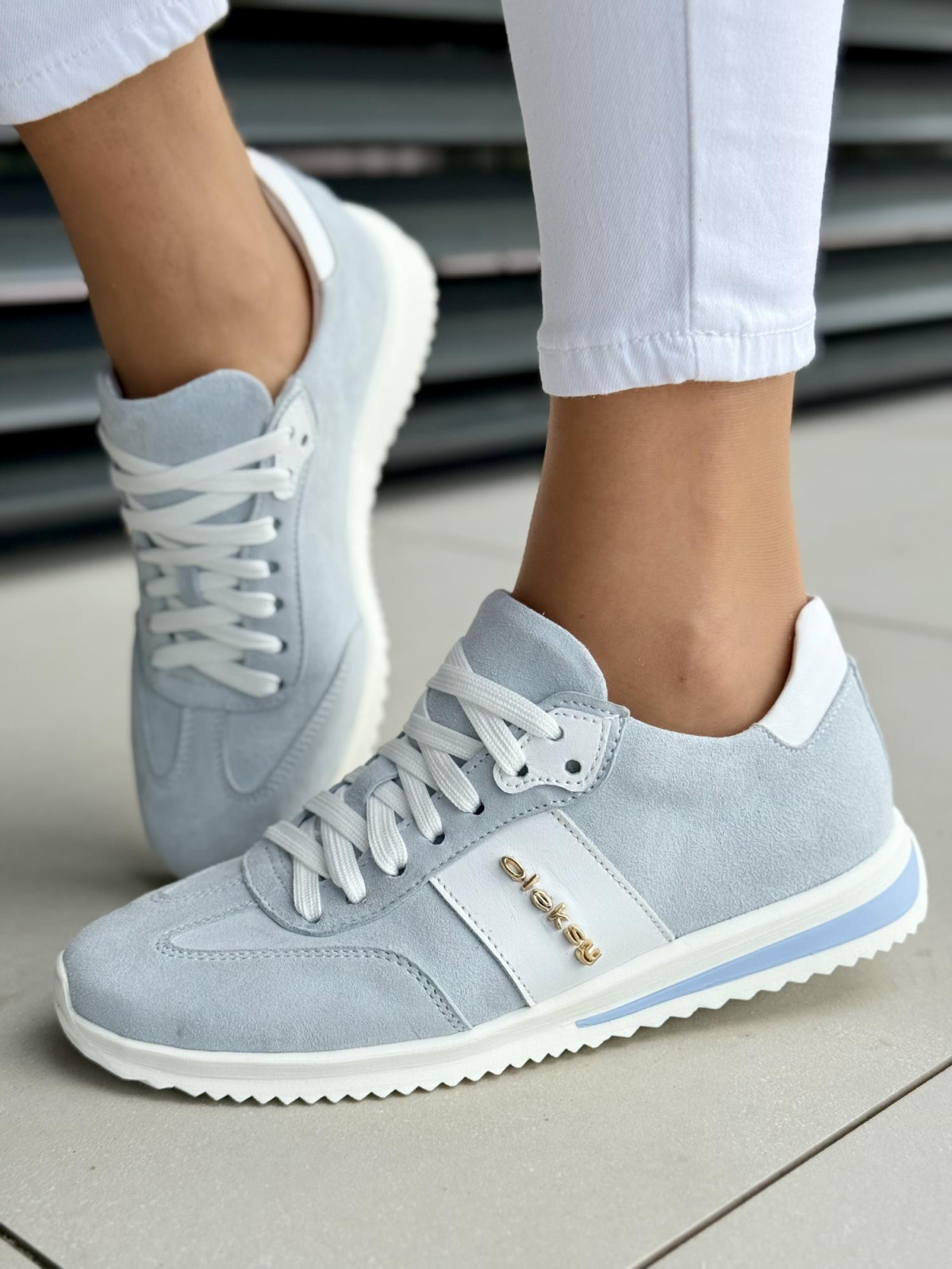 Sneakersy damskie OLEKSY ze skóry naturalnej Polskiej produkcji