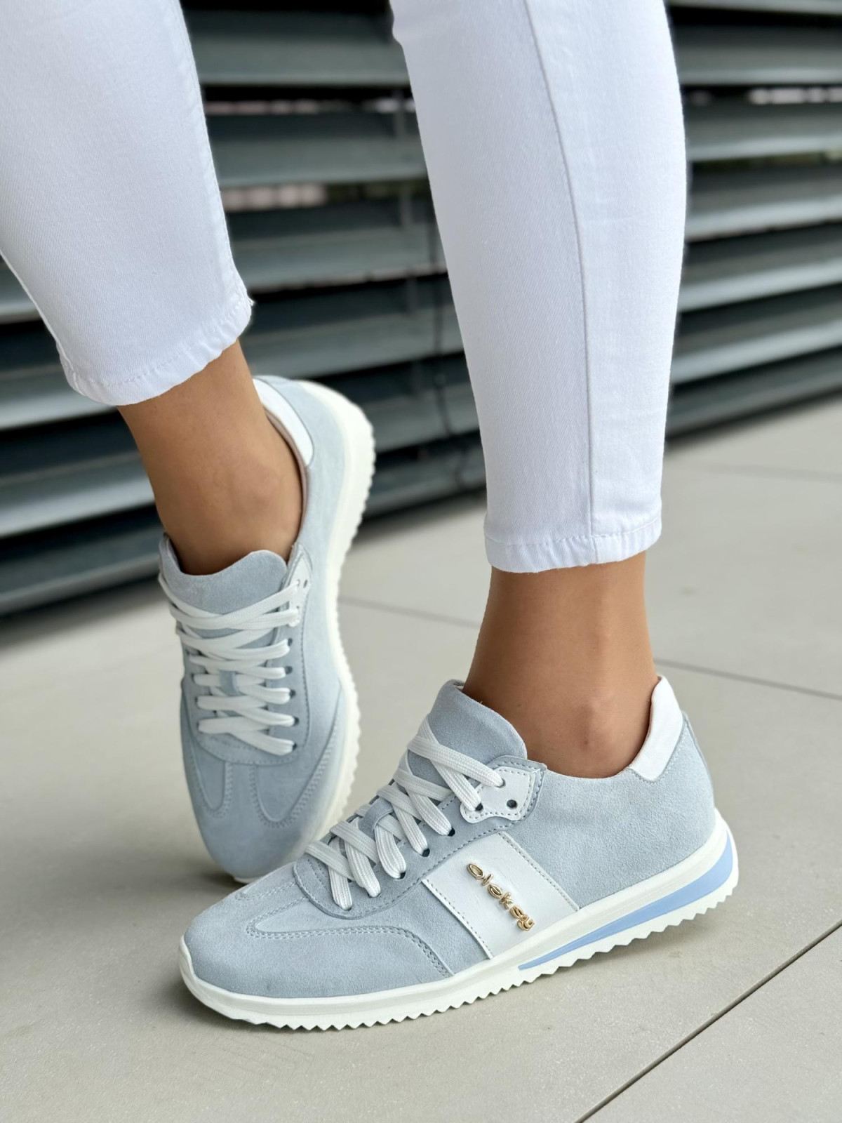 Sneakersy damskie OLEKSY ze skóry naturalnej Polskiej produkcji