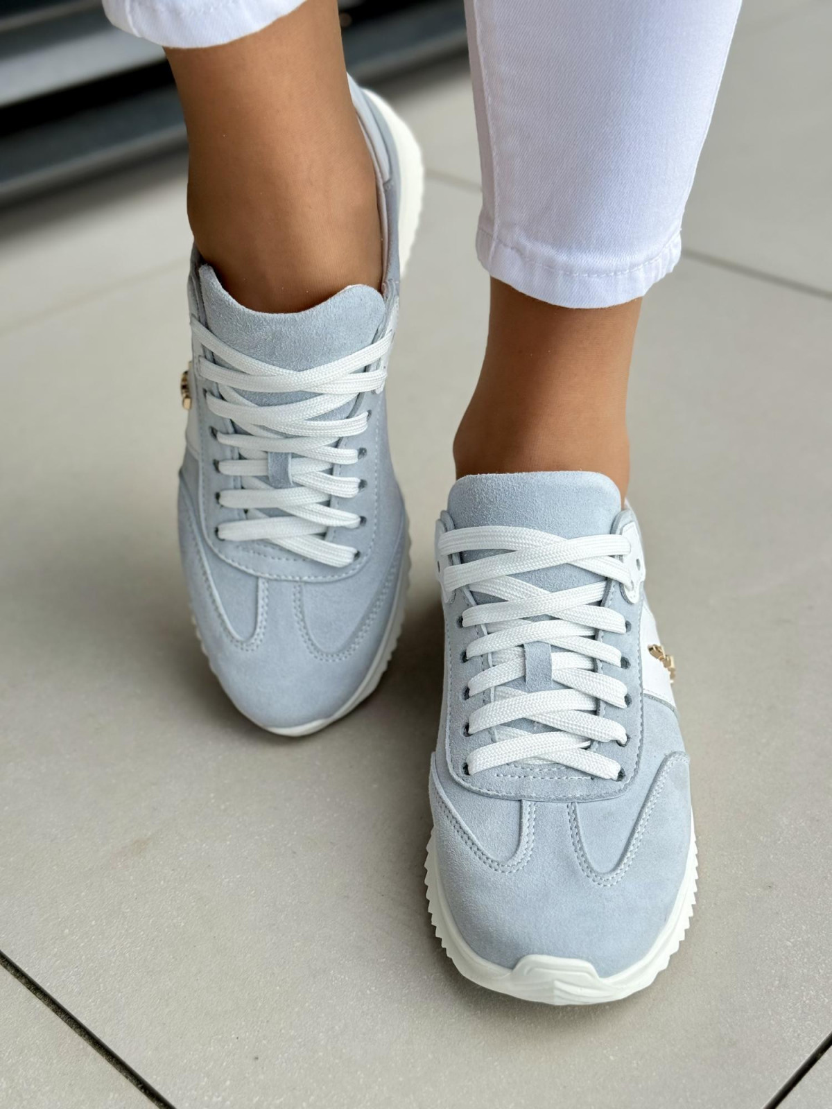 Sneakersy damskie OLEKSY ze skóry naturalnej Polskiej produkcji