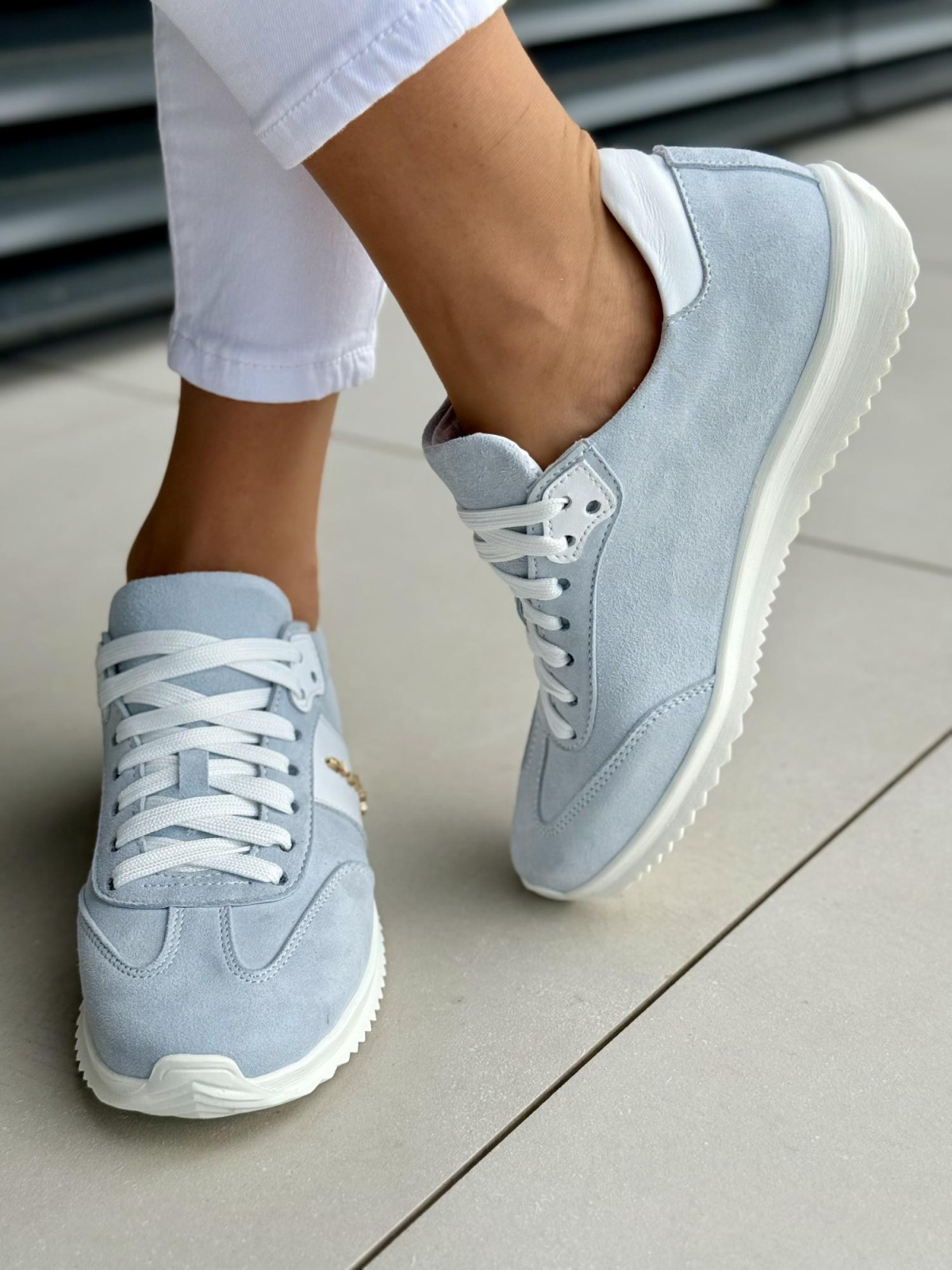 Sneakersy damskie OLEKSY ze skóry naturalnej Polskiej produkcji