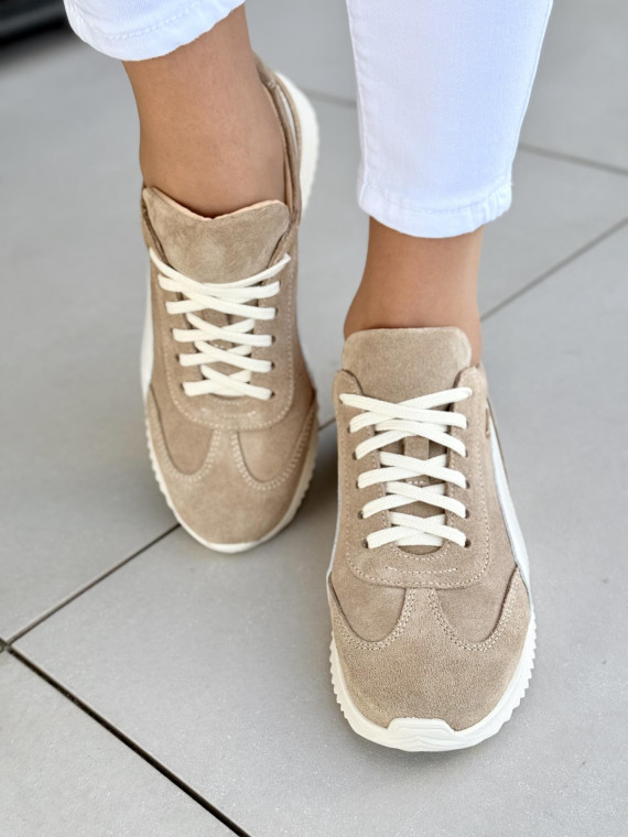 Sneakersy damskie OLEKSY ze skóry naturalnej Polskiej produkcji