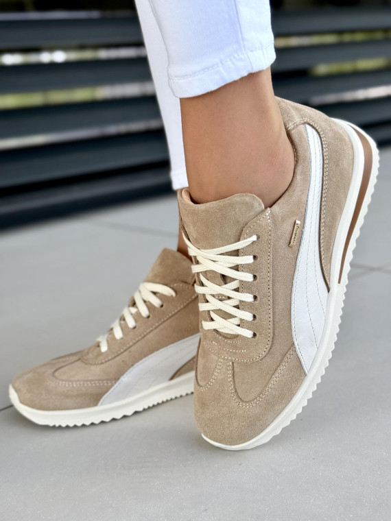 Sneakersy damskie OLEKSY ze skóry naturalnej Polskiej produkcji