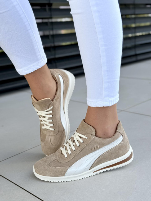 Sneakersy damskie OLEKSY ze skóry naturalnej Polskiej produkcji