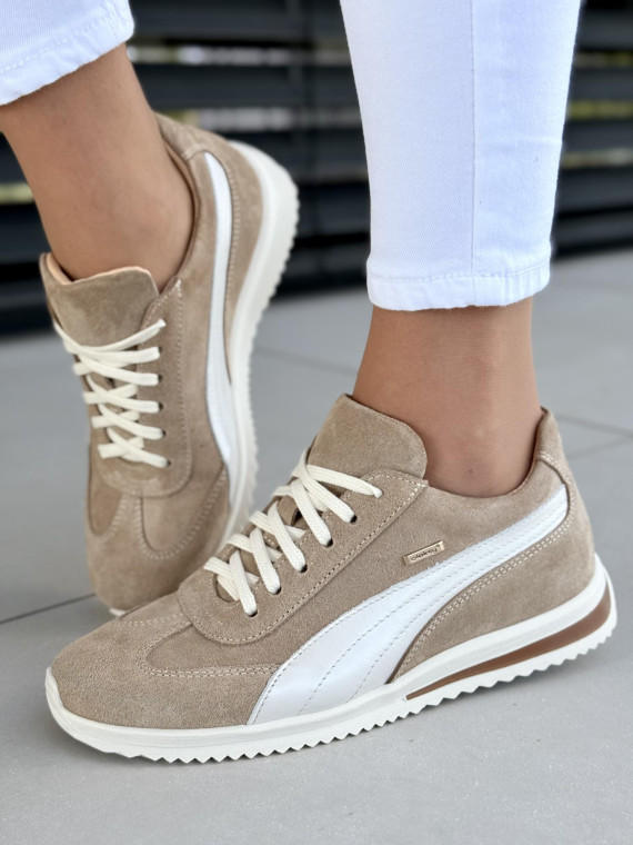 Sneakersy damskie OLEKSY ze skóry naturalnej Polskiej produkcji