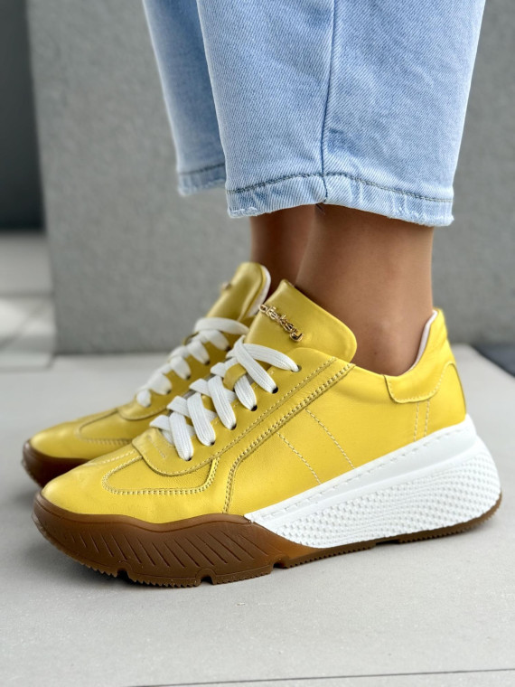 Sneakersy damskie OLEKSY ze skóry naturalnej Polskiej produkcji