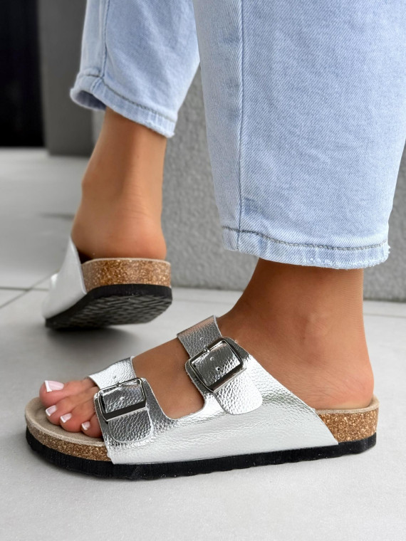 Klapki damskie ze skóry naturalnej