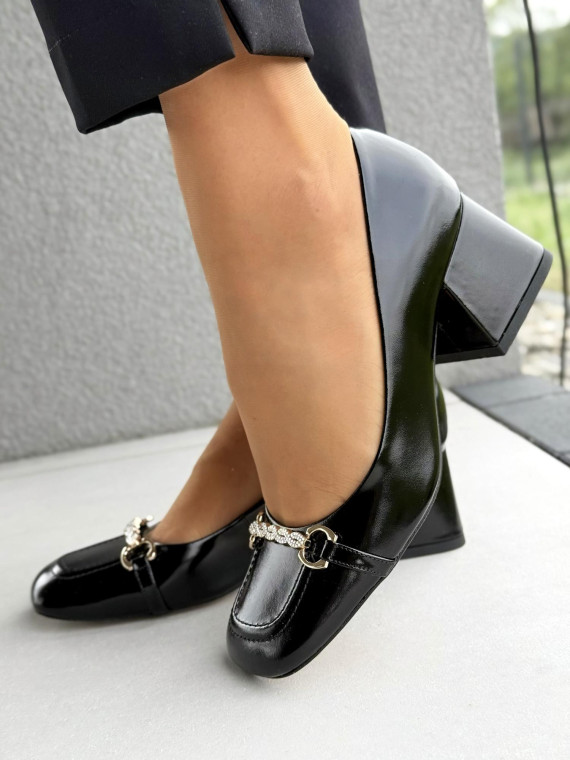 Czółenka OLEKSY ze skóry naturalnej Polskiej produkcji