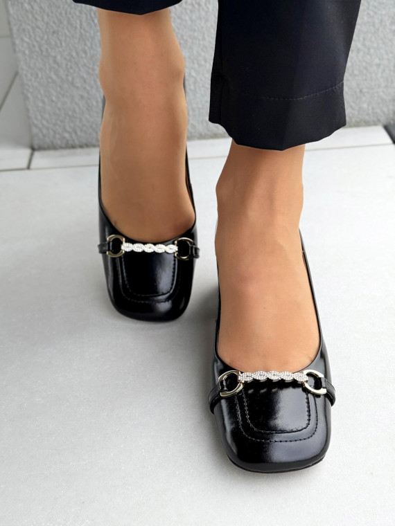 Czółenka OLEKSY ze skóry naturalnej Polskiej produkcji