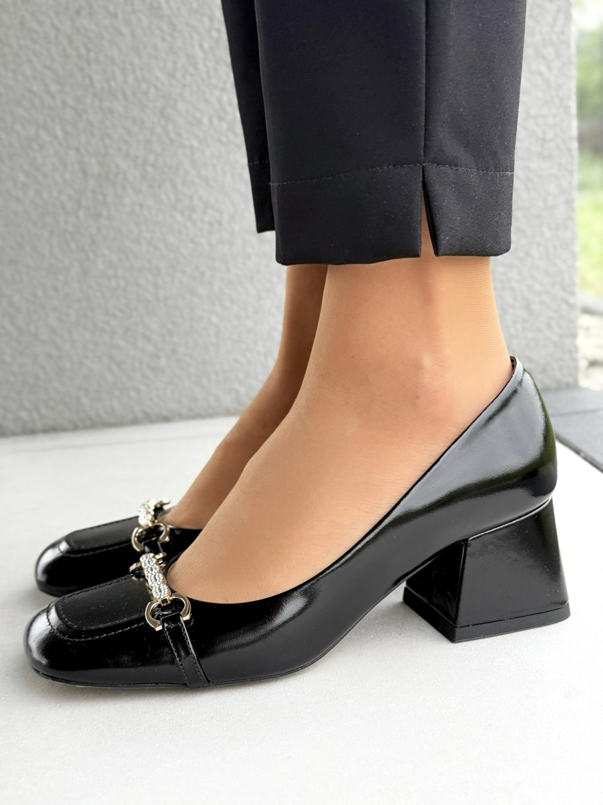 Czółenka OLEKSY ze skóry naturalnej Polskiej produkcji