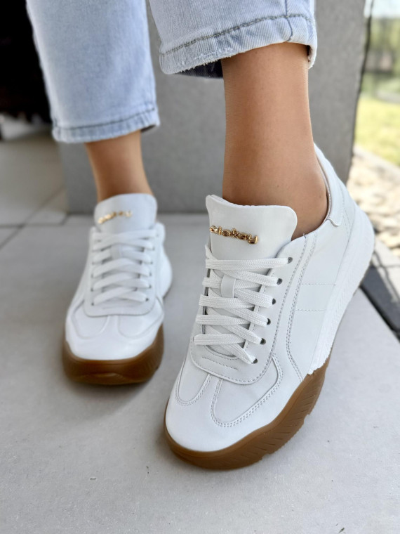 Sneakersy damskie OLEKSY ze skóry naturalnej Polskiej produkcji