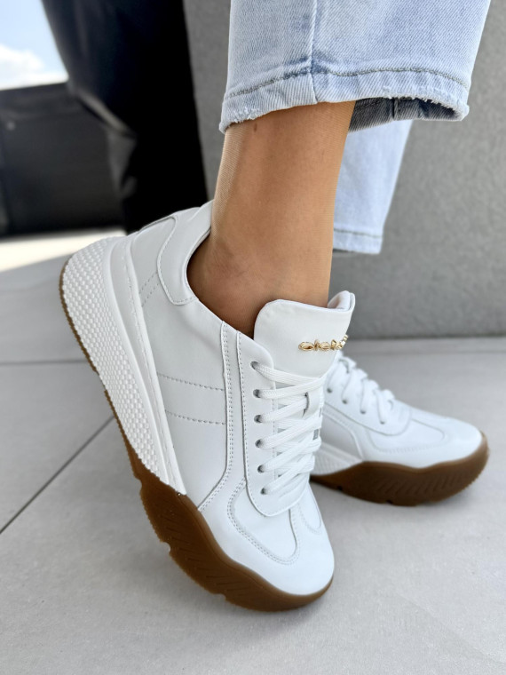 Sneakersy damskie OLEKSY ze skóry naturalnej Polskiej produkcji