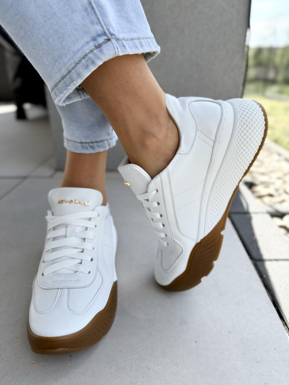 Sneakersy damskie OLEKSY ze skóry naturalnej Polskiej produkcji