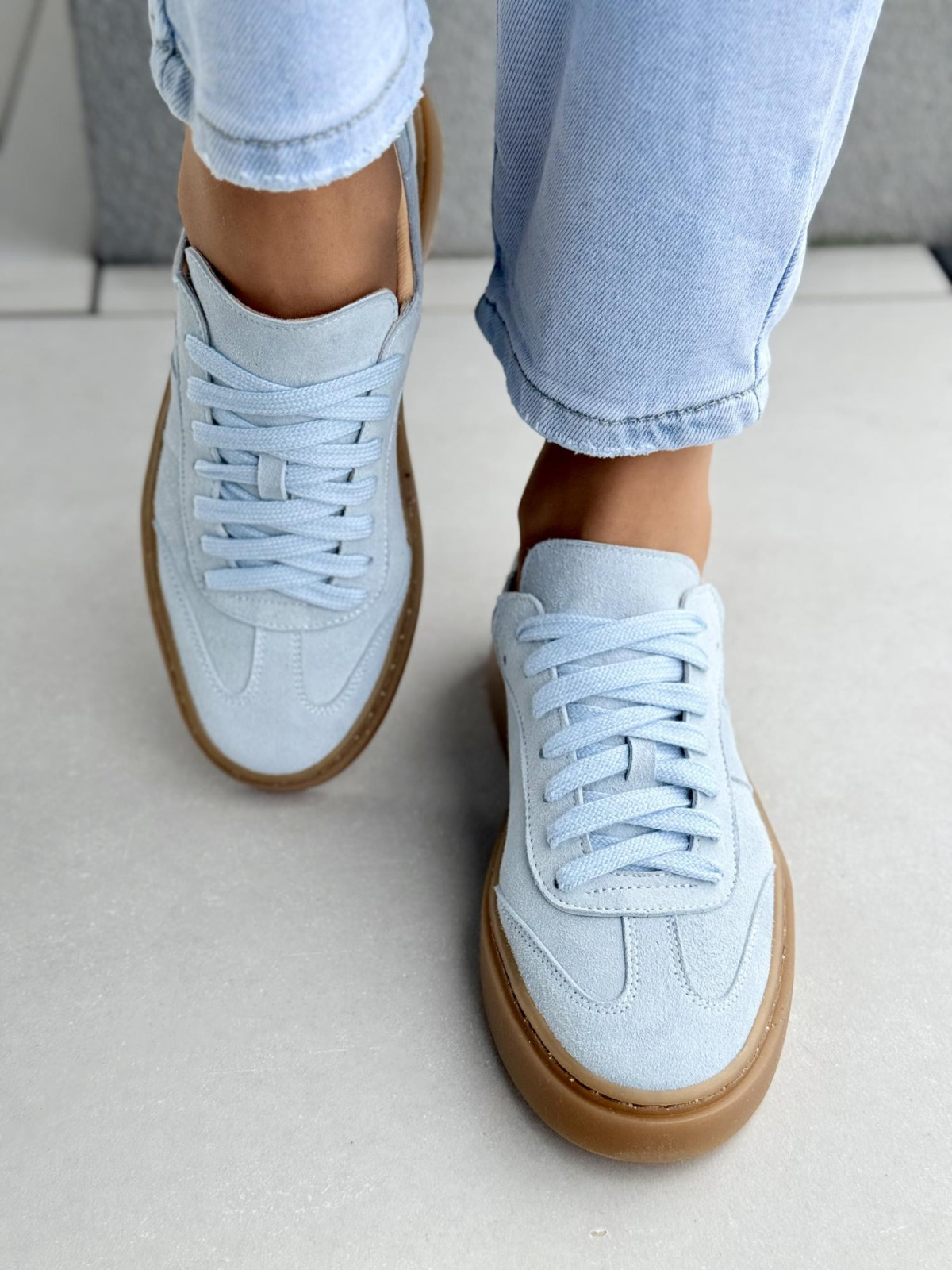 Sneakersy damskie OLEKSY ze skóry naturalnej Polskiej produkcji