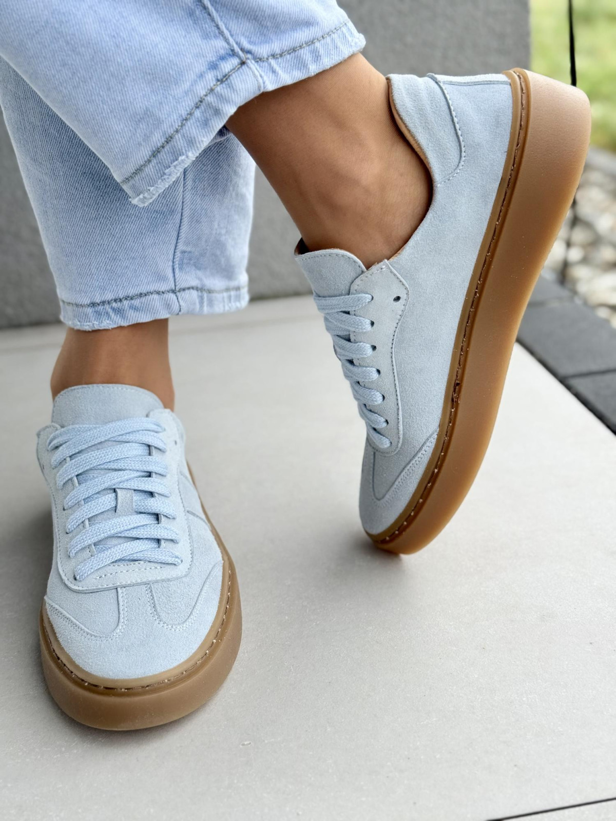 Sneakersy damskie OLEKSY ze skóry naturalnej Polskiej produkcji