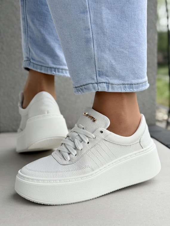 Sneakersy damskie OLEKSY ze skóry naturalnej Polskiej produkcji