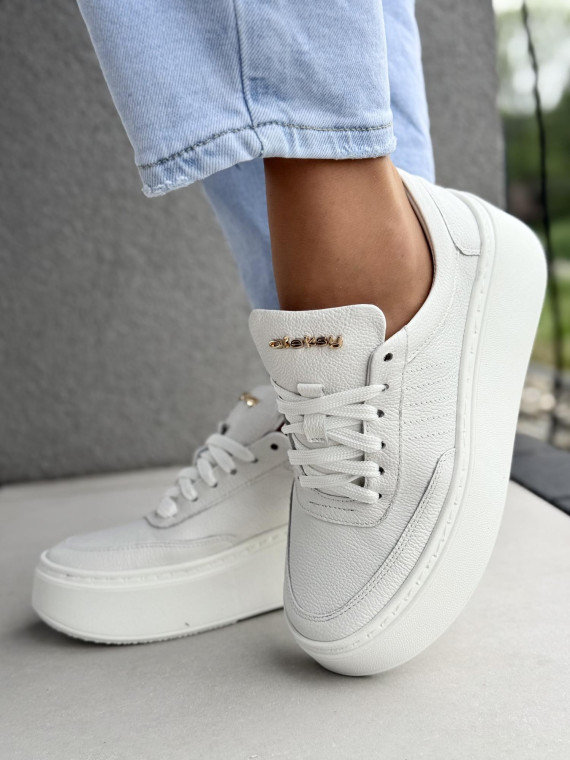 Sneakersy damskie OLEKSY ze skóry naturalnej Polskiej produkcji