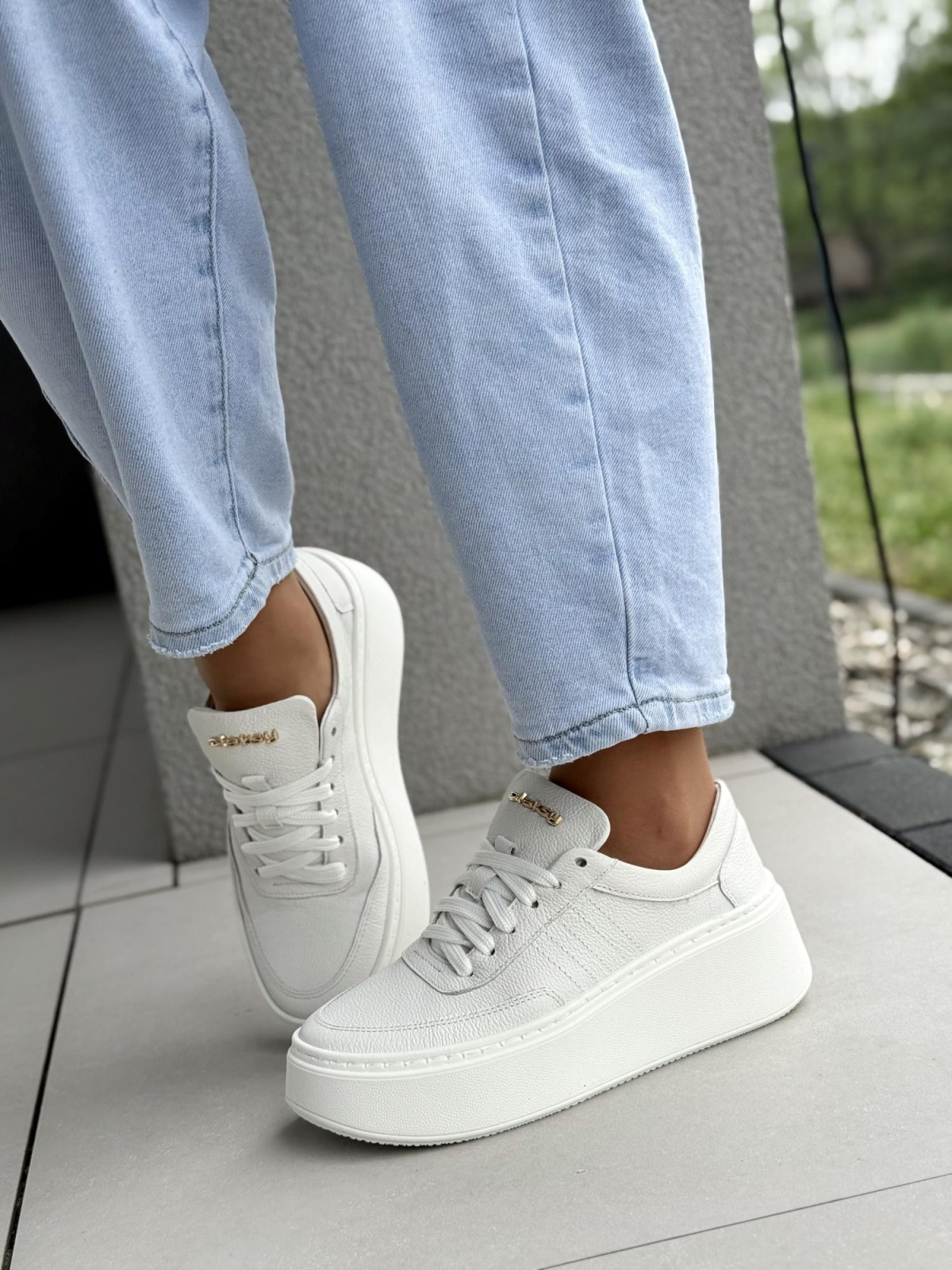 Sneakersy damskie OLEKSY ze skóry naturalnej Polskiej produkcji