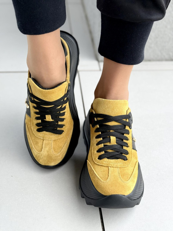 Sneakersy damskie OLEKSY ze skóry naturalnej Polskiej produkcji