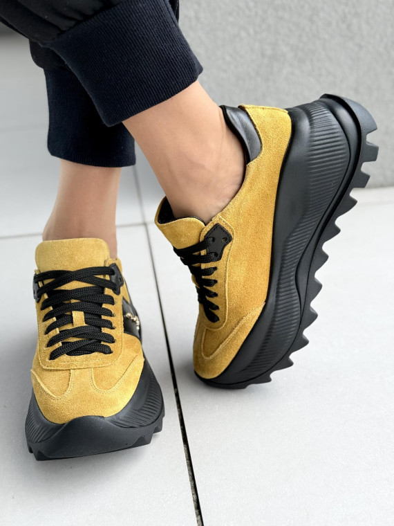 Sneakersy damskie OLEKSY ze skóry naturalnej Polskiej produkcji