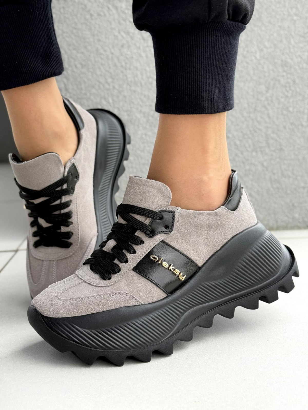 Snickersy OLEKSY ze skóry naturalnej Polskiej produkcji