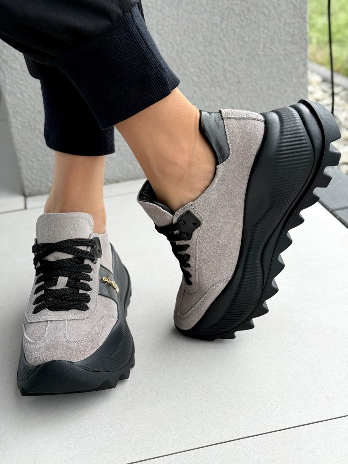 Snickersy OLEKSY ze skóry naturalnej Polskiej produkcji